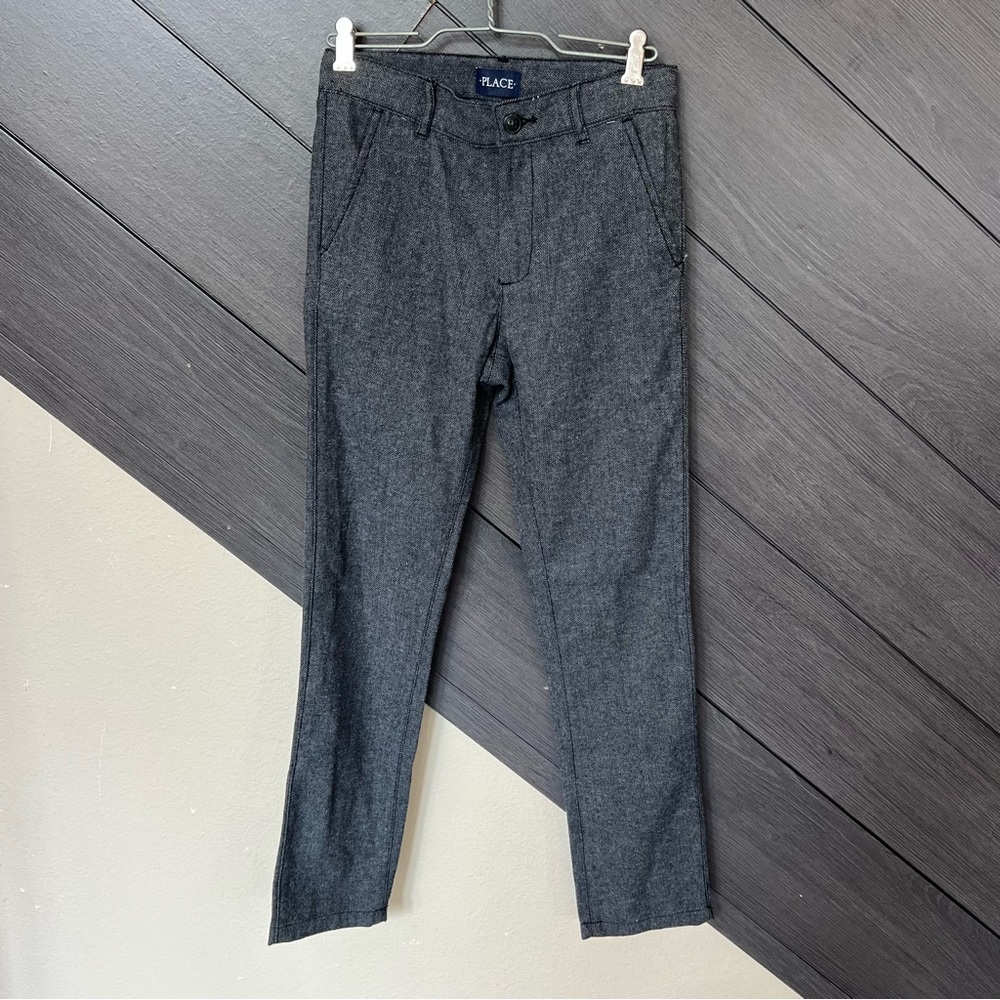 The Children's Place Herringbone Weave Dress Pants 12 Slim NIB